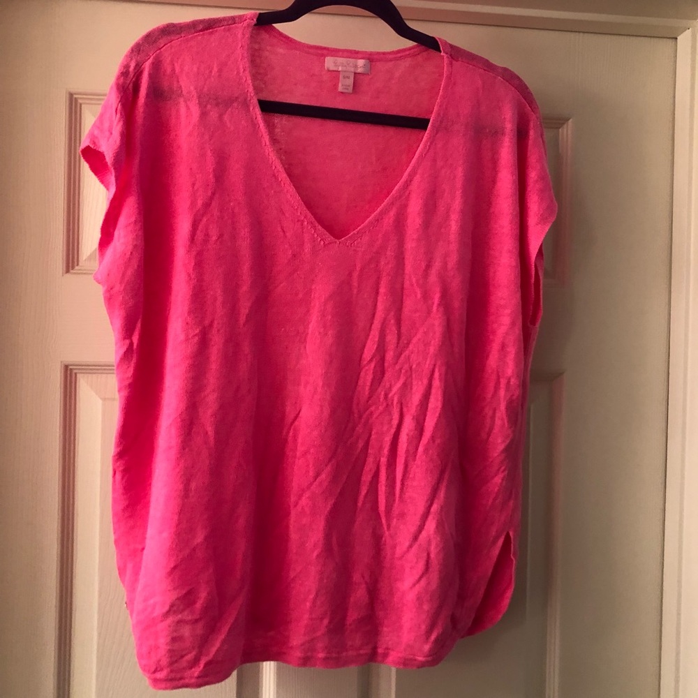 Lilly Pulitzer size S/M pink top